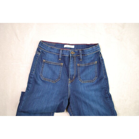 Angry Rabbit Jeans Womens 30/11 Flare Stretch Denim Front Patch Pockets ASF466 - Picture 2 of 9